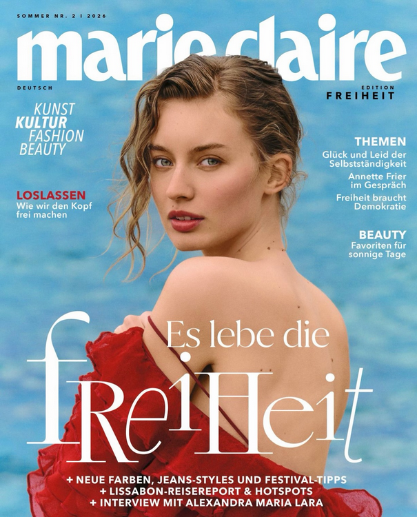 Das Cover der Sommerausgabe der Marie Claire 2026