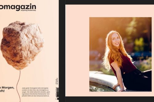 Das Cover des Go Magazins und ein Bild von Patricia Foitzik