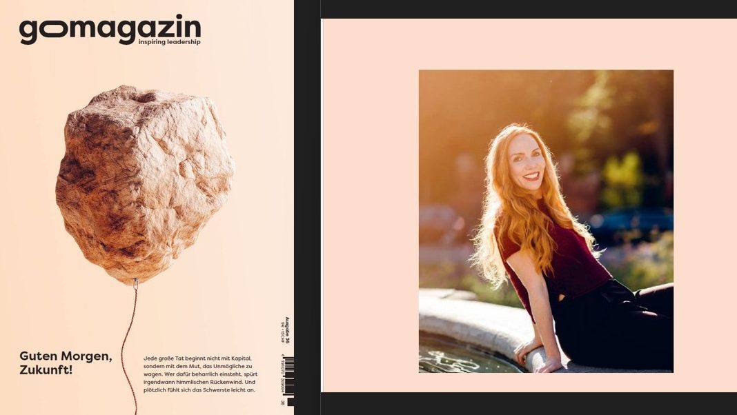 Das Cover des Go Magazins und ein Bild von Patricia Foitzik
